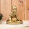Brass Krishna Laddoo Gopal Kanha Bal Gopal Thakur Ji Makhan Chor Statue Idol Murti Sculpture Figurine for Home Temple Decor - Decorative Showpiece Janmashtami Housewarming Gift (3.5 Inches)